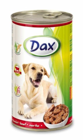 Dax Dog kousky telecí, konzerva 1240 g