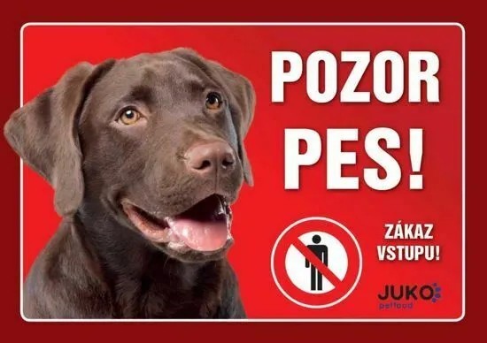 Cedulka plast LABRADOR hnědý