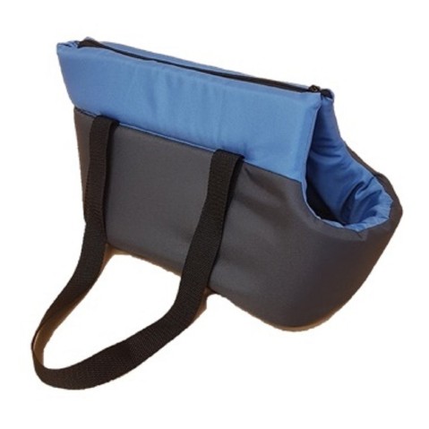 Taška Basic Duo 43x28x30cm šedá+modrá