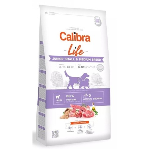Calibra 12kg Life Junior Small/Medium Breed Lamb