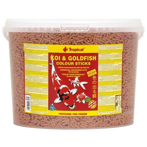 Tropical Goldfish Colour Sticks 11l /900g vědro