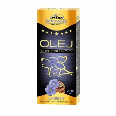 Vitar Veterinae Lněný olej 200 ml