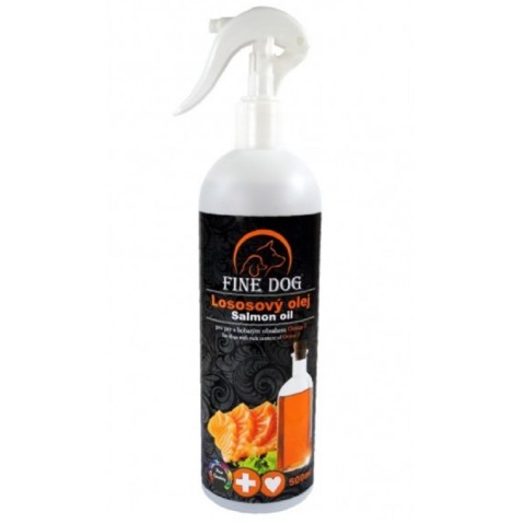 Fine dog  Lososový olej 500ml  s rozprašovačem