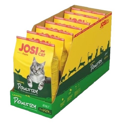 JosiCat 4,55kg Crunchy Poultry 7x650g