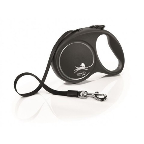 Flexi New Classic L 5 m do  50 kg černá/pásek