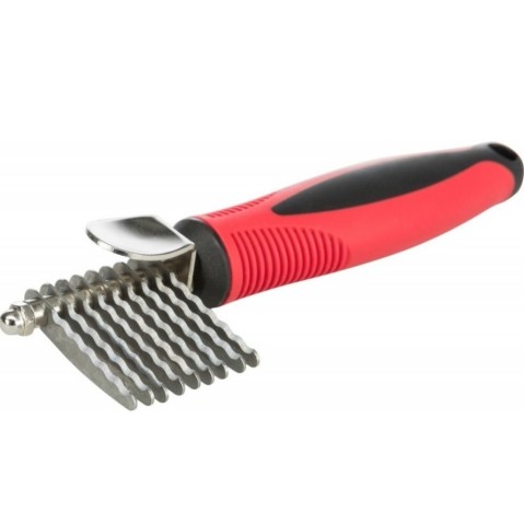 Prořezávač srsti 16cm zoubkové ostří  plast/kov