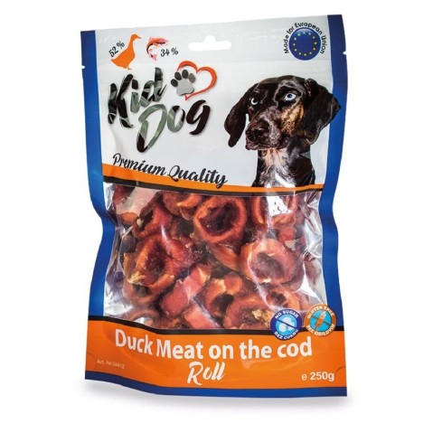 Kiddog duck meat on the cod roll 250g