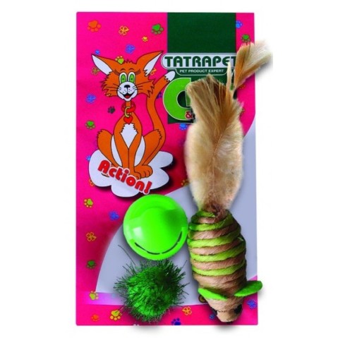 Tatrapet hračka pro kočku - set 3ks/bal.
