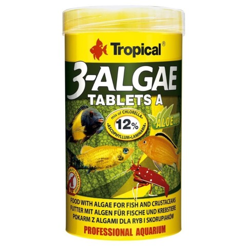 Tropical 3-Algae 250ml /150g Tablets A