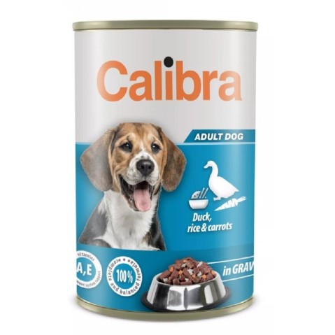 Calibra dog 1240g kachna a rýže s mrkví v omáčce NEW