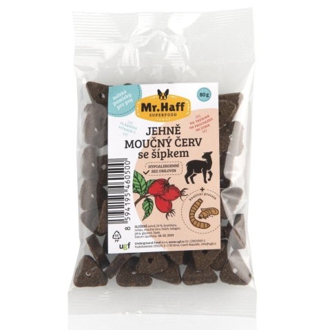 Mr. Haff - 80g  jehně, moučný červ a šípek
