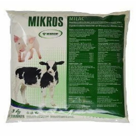 Milac 3kg, mléčná krmná směs pro hospodářská a domácí zvířata