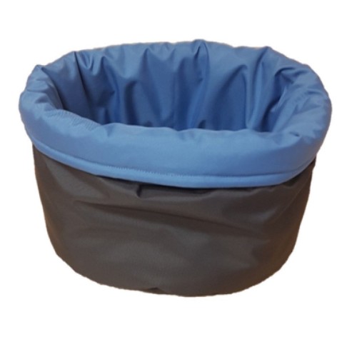 Koš  Basic Duo 40x31cm šedá+modrá