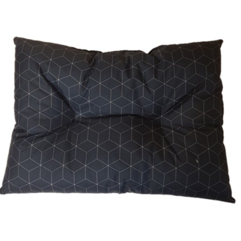 Polštář obdelník Modern 82x62cm modrý kosočtverec