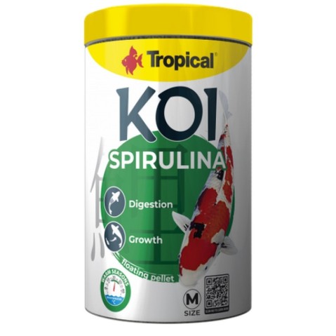 Tropical  Koi Spirulina  1000ml /320g pellet M