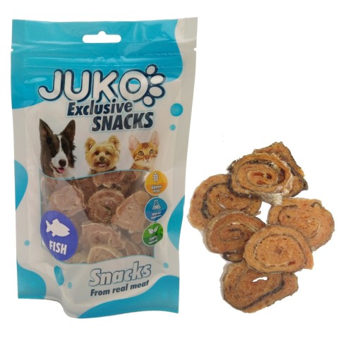 JUKO Snacks Salmon sushi with fish skin 70 g