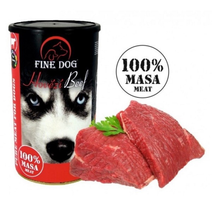 Fine dog 1200g hovězí 100% masa