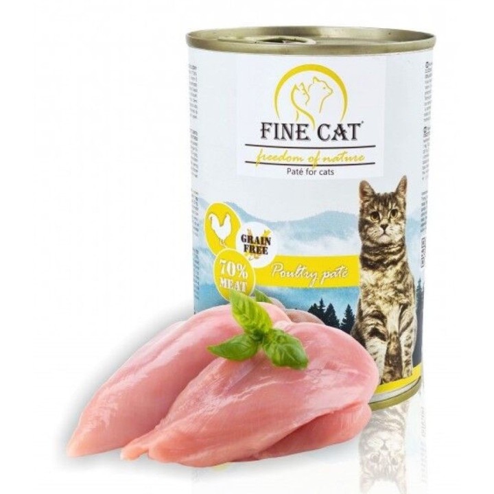 Fine cat 400g drůbezí 70% masa