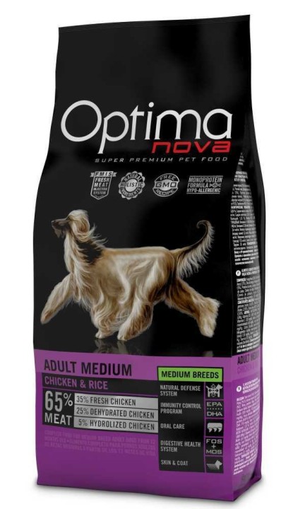 OPTIMAnova Dog Adult Medium Chicken & Rice 2 kg