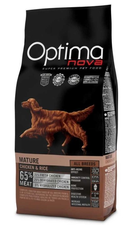 OPTIMAnova Dog Mature Chicken & Rice 12 kg