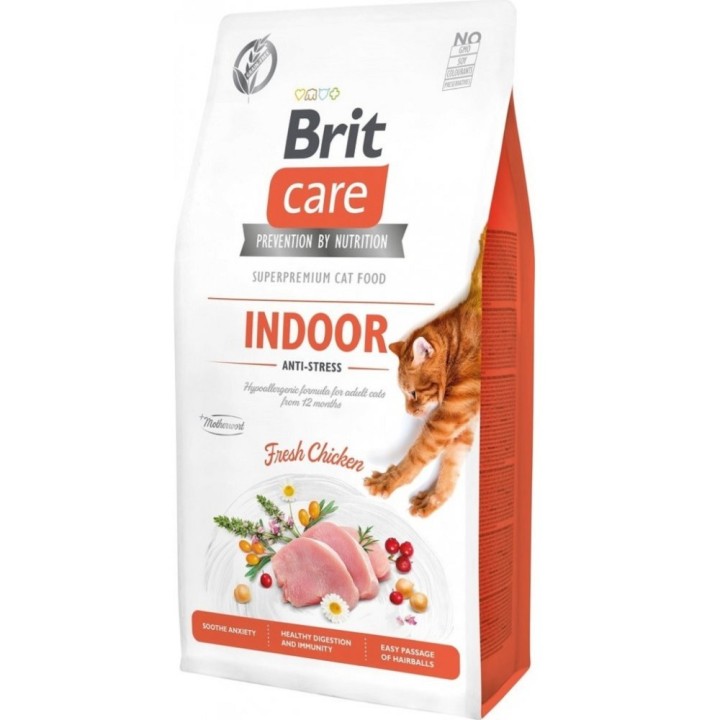 Brit Care 7,0kg cat Indoor Anti-stress, Grain-Free
