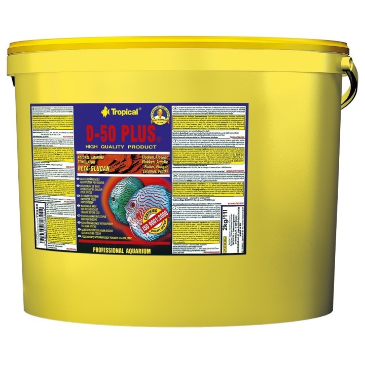 Tropical D-50 Plus 11l /2kg vločky pro terčovce kbelík