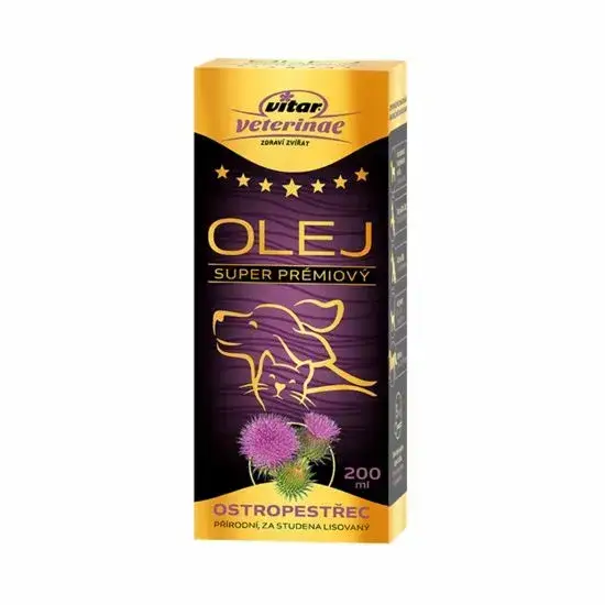 Vitar Veterinae Ostropestřec olej 200 ml