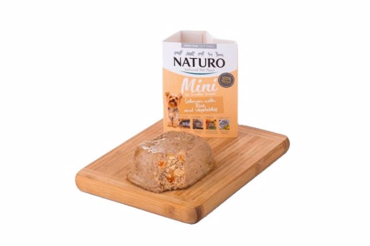 Naturo Dog Adult Mini Salmon & Rice, vanička 150 g