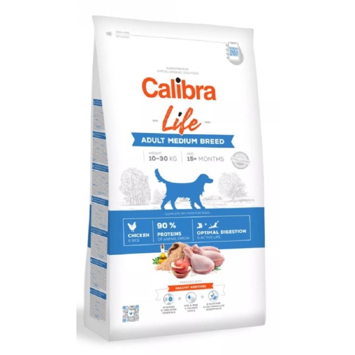 Calibra 12kg Life Adult Medium Breed Chicken